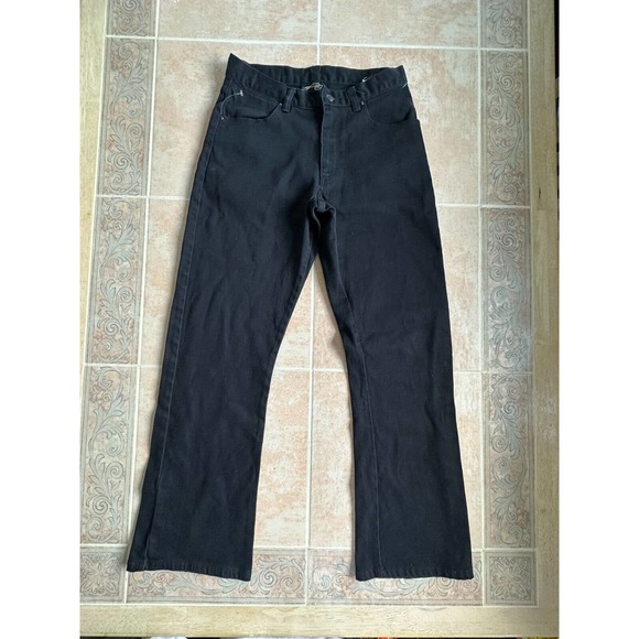 Wrangler wide open leg Black Jeans Women‎ Size 5/6 x 29.5 - Picture 1 of 7